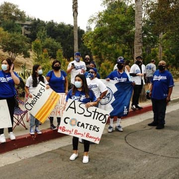 Protestan fans de Dodgers contra Houston Astros por el 2017