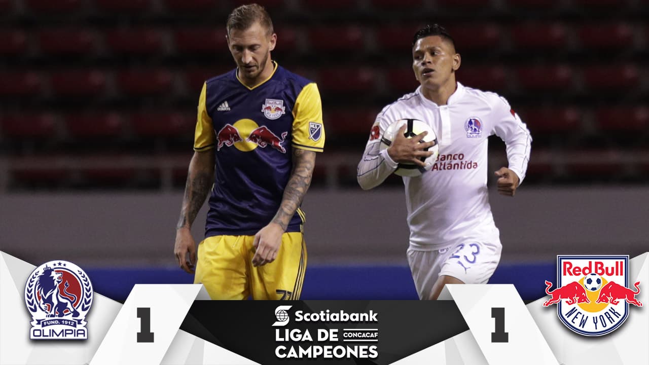 Olimpia y Red Bulls empatan y dejan todo para la vuelta en Nueva York