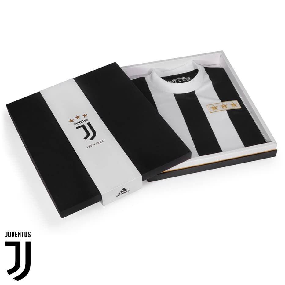 Así la entregan, toda una pieza de colección para los fanáticos de la Juve y del fútbol.