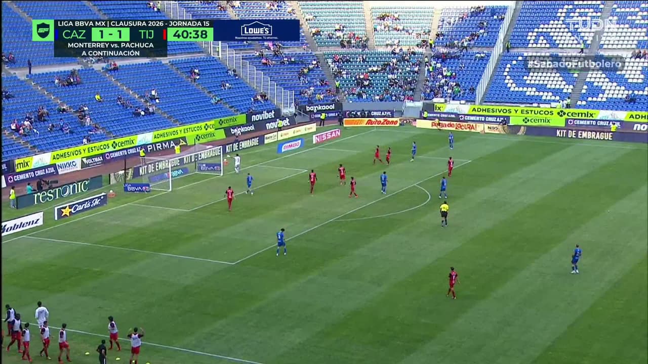 ¡TIRO ATAJADO! disparo por Andrés Montaño.