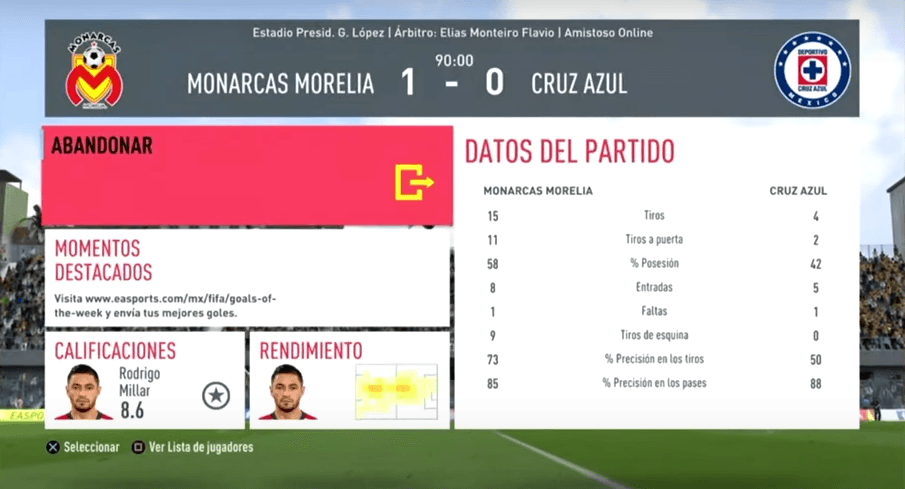 Morelia se quedó con los tres puntos gracias a un gol tempranero de penal para vencer al Cruz Azul 1-0.