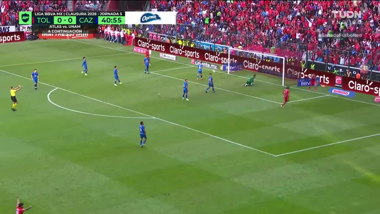 ¡GOOOOOOOL DEL TOLUCA! Apareció el goleador, apareció Paulinho para el 1-0