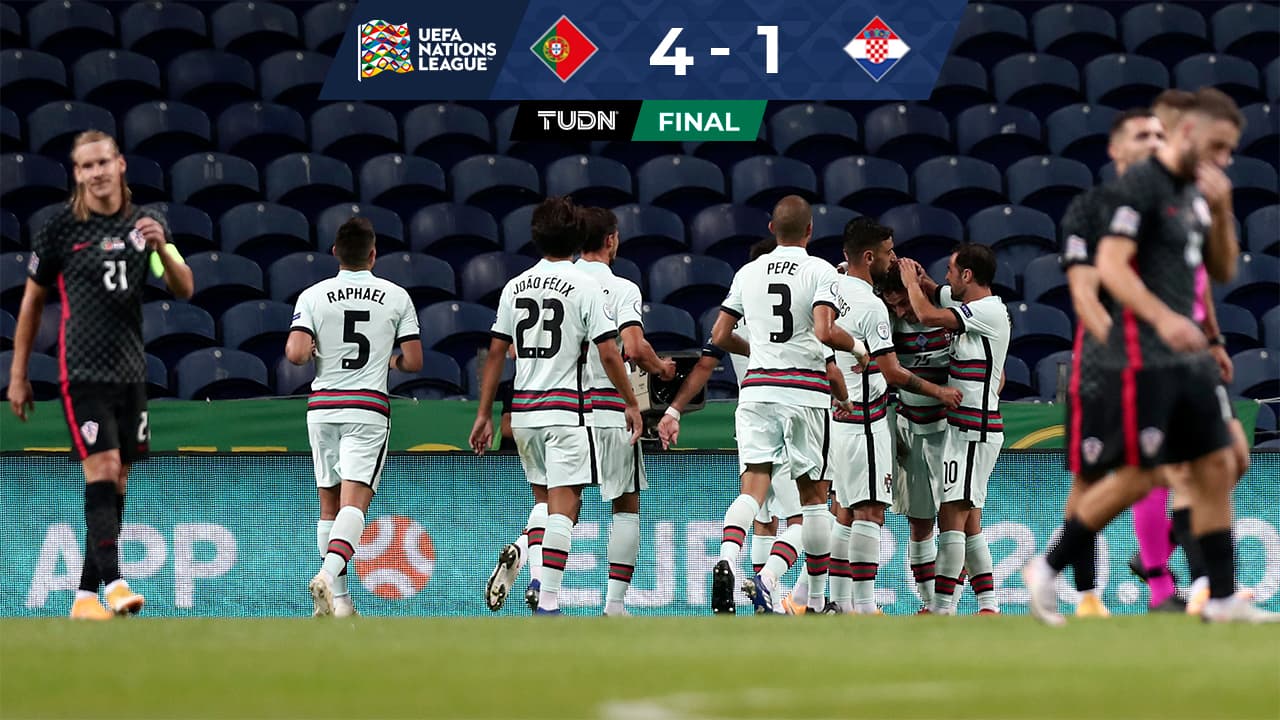 Sin Cristiano Ronaldo, Portugal arrolla a Croacia en la UEFA Nations League
