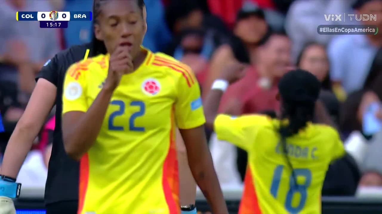 ¡Barrida salvadora de Tarciane! Linda Caicedo se saboreaba el primero de Colombia