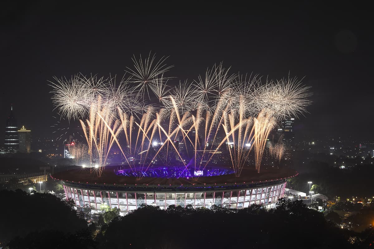 Esta fue la primera ocasión, desde la creación de los Juegos Asiáticos en 1962, que se disputaron en dos ciudades.