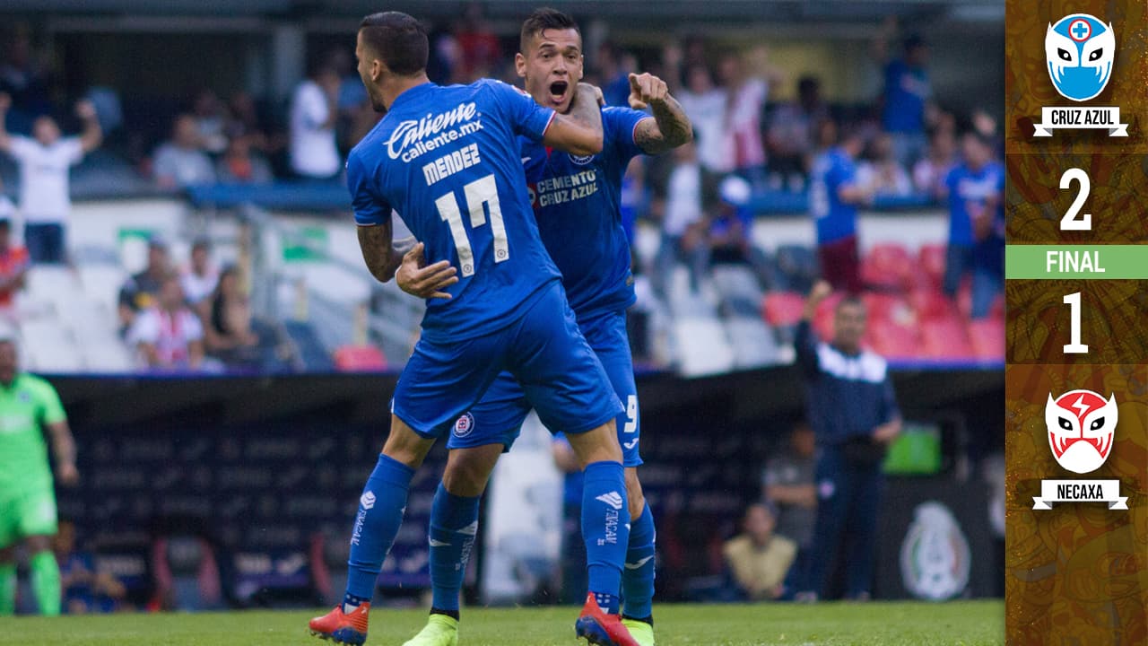 Electroshocks al Cruz Azul que revive en Liga a costa del Necaxa