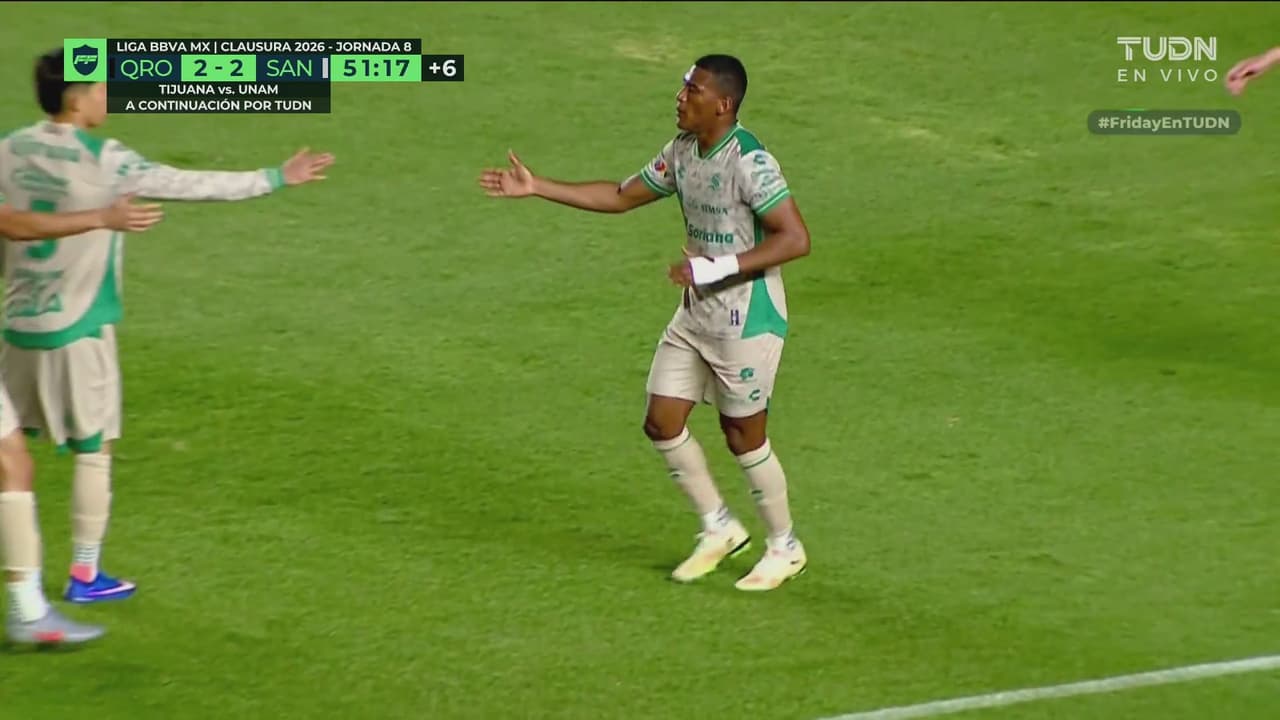¡Misil de Carlos Gruezo! Santos Laguna lo empata