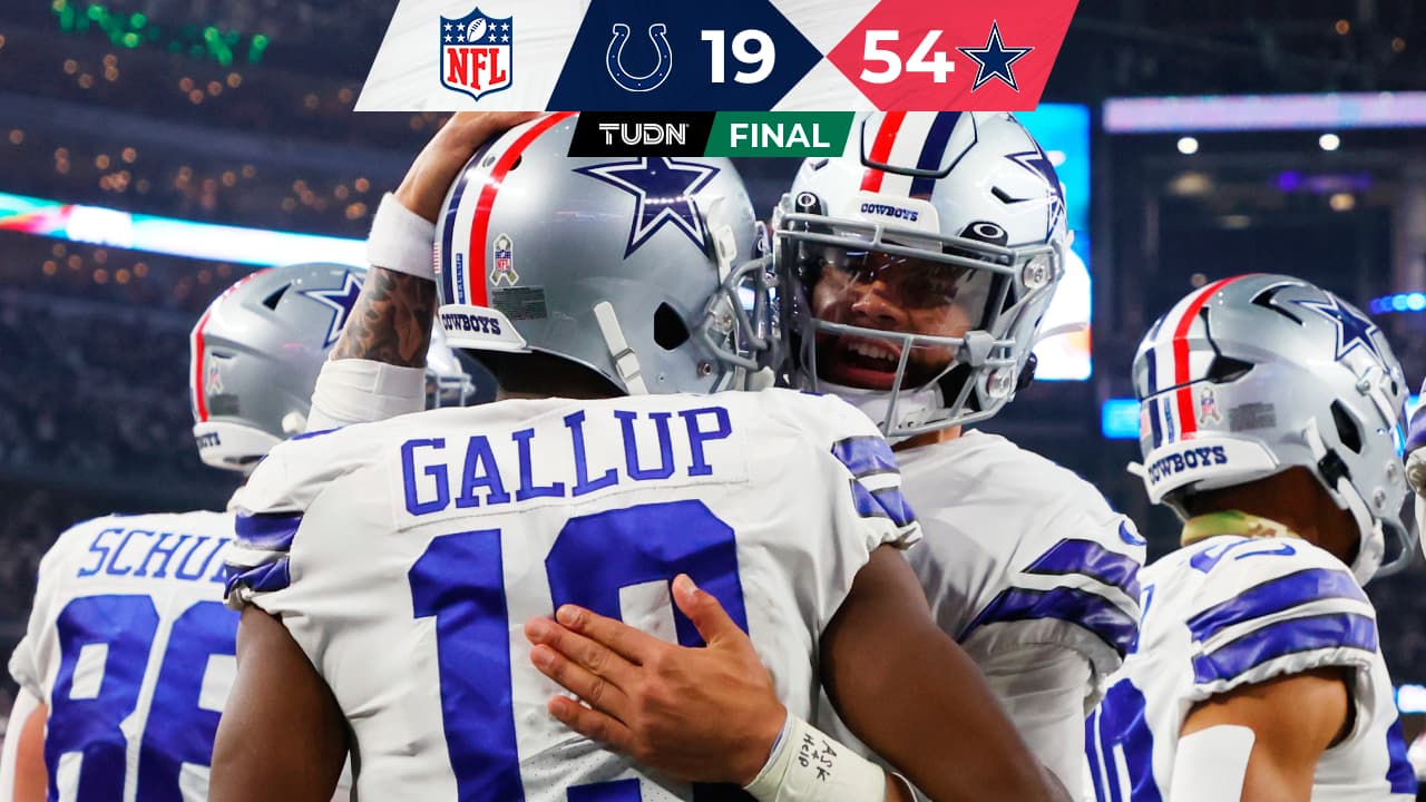 ¡Tremenda paliza! Cowboys destroza a Colts en el SNF