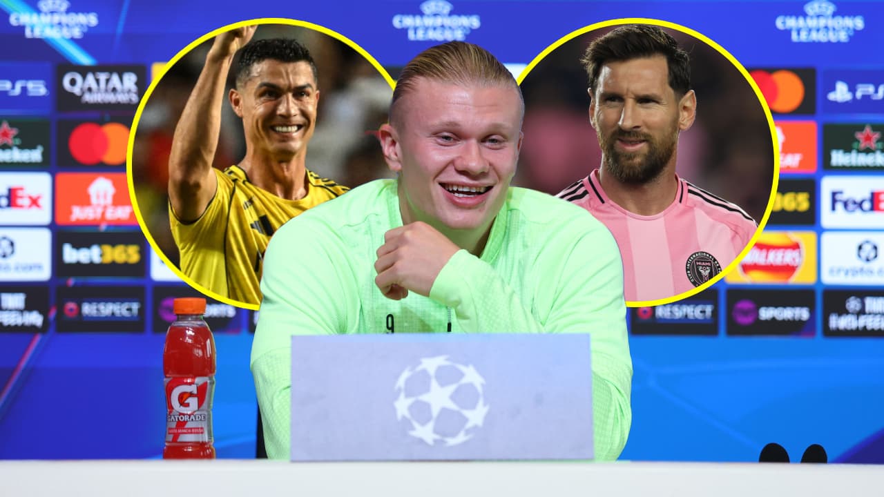 La increíble humildad de Haaland al ser comparado con Cristiano y Messi