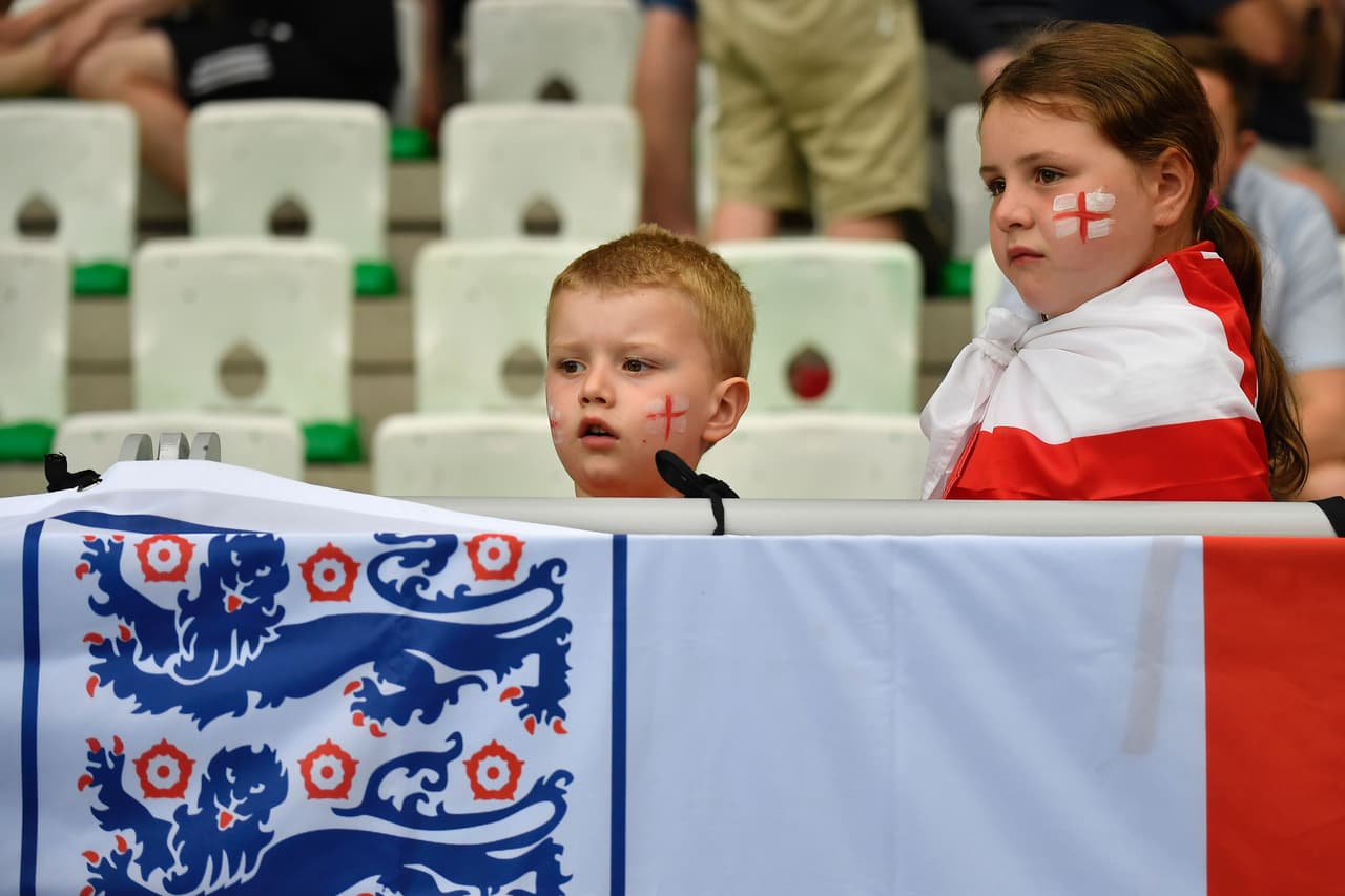 Los pequeños también disfrutan de esta fiesta futbolera.