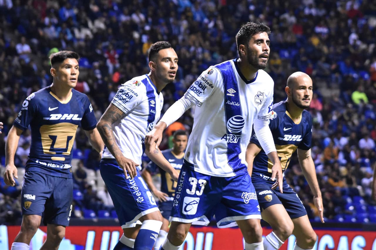 El Puebla se adelantó al minuto 60 con gol de Jorge Zarate, Pumas logró el tanto del empate al minuto 85 tras un gran disparo de Juan Iturbe.