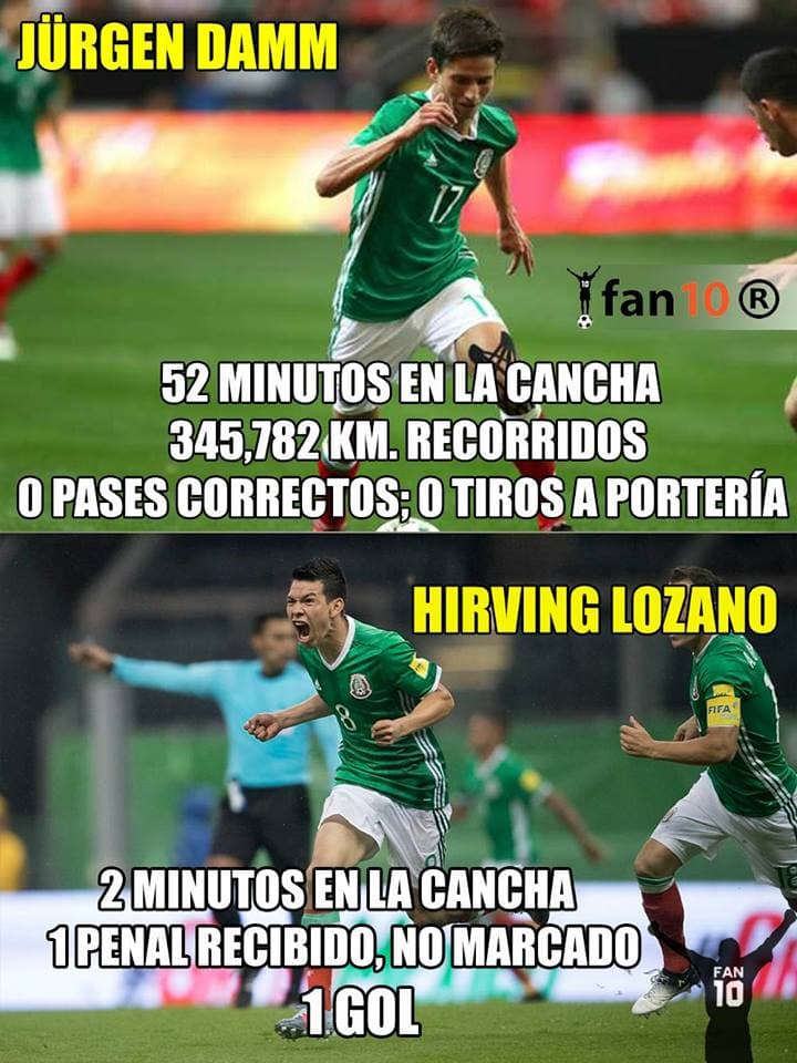 México está en el mundial, pero los memes castigan las rotaciones, alaban al "Chuchy" y si, se burlan del Cruz Azul.