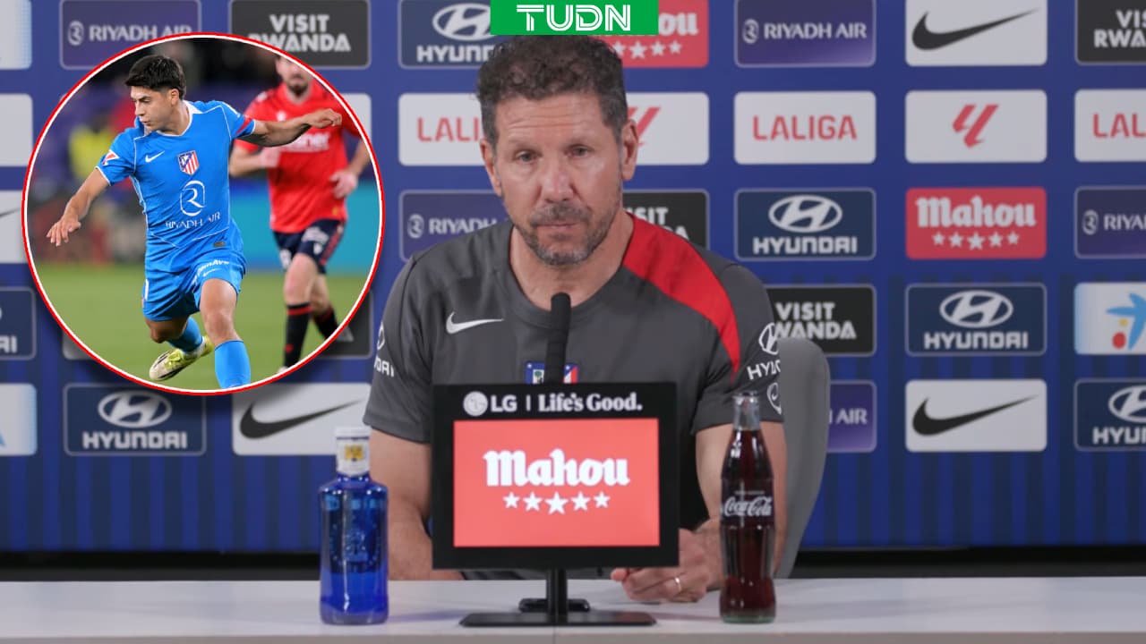 Diego Simeone resalta el trabajo de Obed Vargas en el Atlético de Madrid
