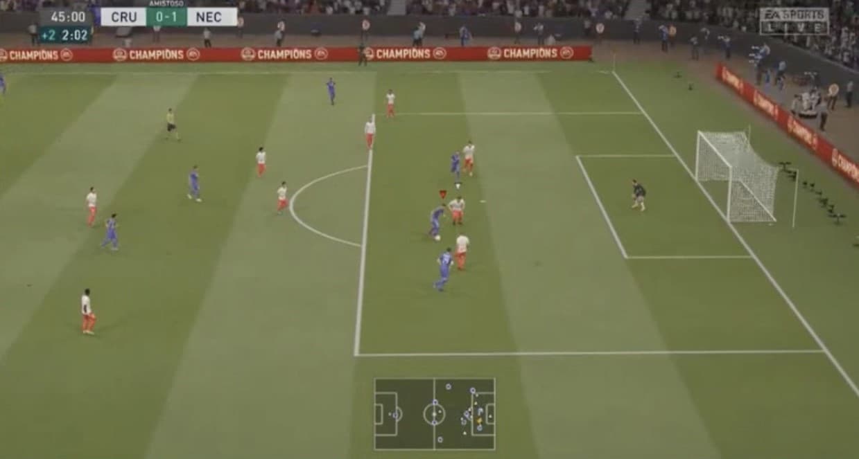 Cruz Azul no logra aguantar la ventaja y en la última jugada del partido Kevin Mercado se logra meter en el área de la Máquina para marcar el tanto del empate.