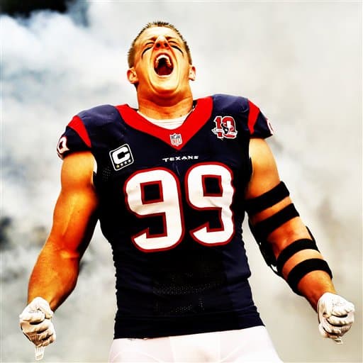 Disfruta algunas de las mejores tomas fuera y dentro de los emparrillados del ala defensiva de los Houston Texans.