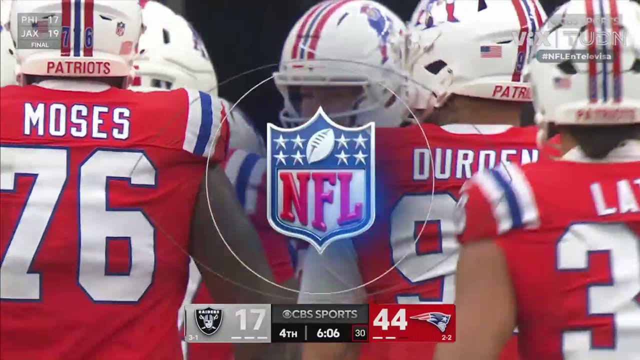 ¡Otrto touchdown de Drake Maye! Pase a Demario Douglas
