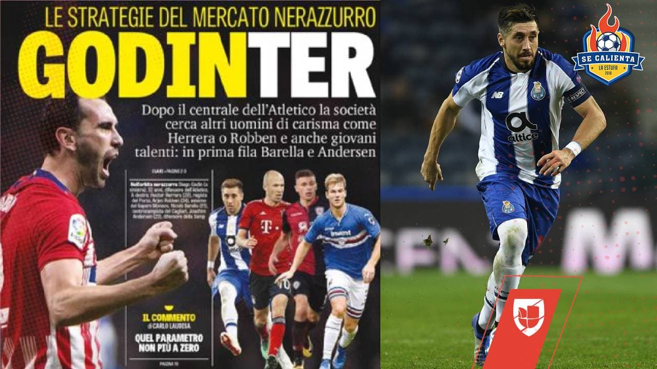 Después de fichar a Diego Godín, el Inter de Milán quiere a Héctor Herrera y a Arjen Robben