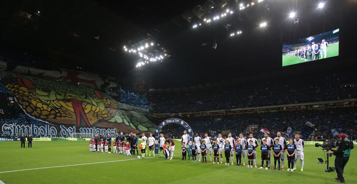 El juego fue ganado por el local, el Inter de Milán por 1-0 con gol de Mauro Icardi al minuto 90'+2.