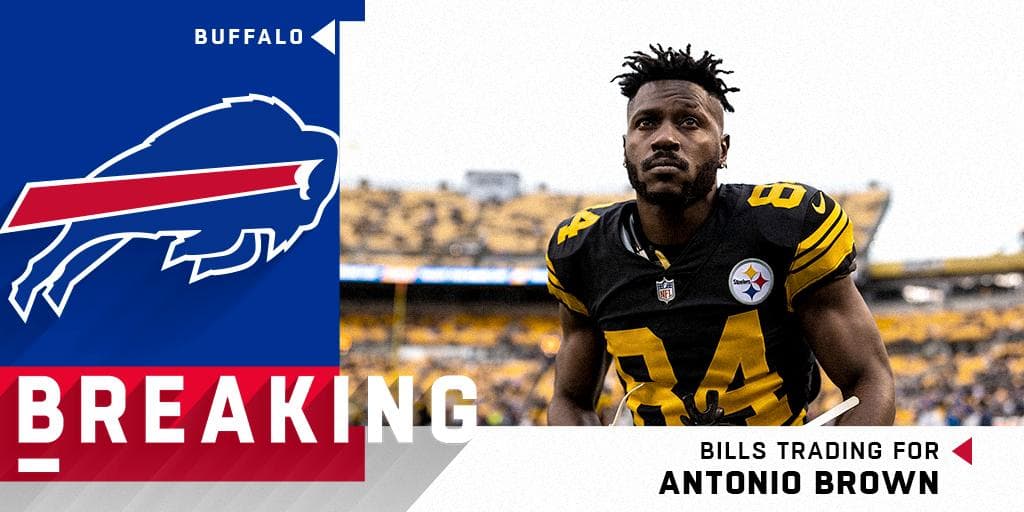 ¡Inesperado! Antonio Brown dejaría a Pittsburgh por los Buffalo Bills