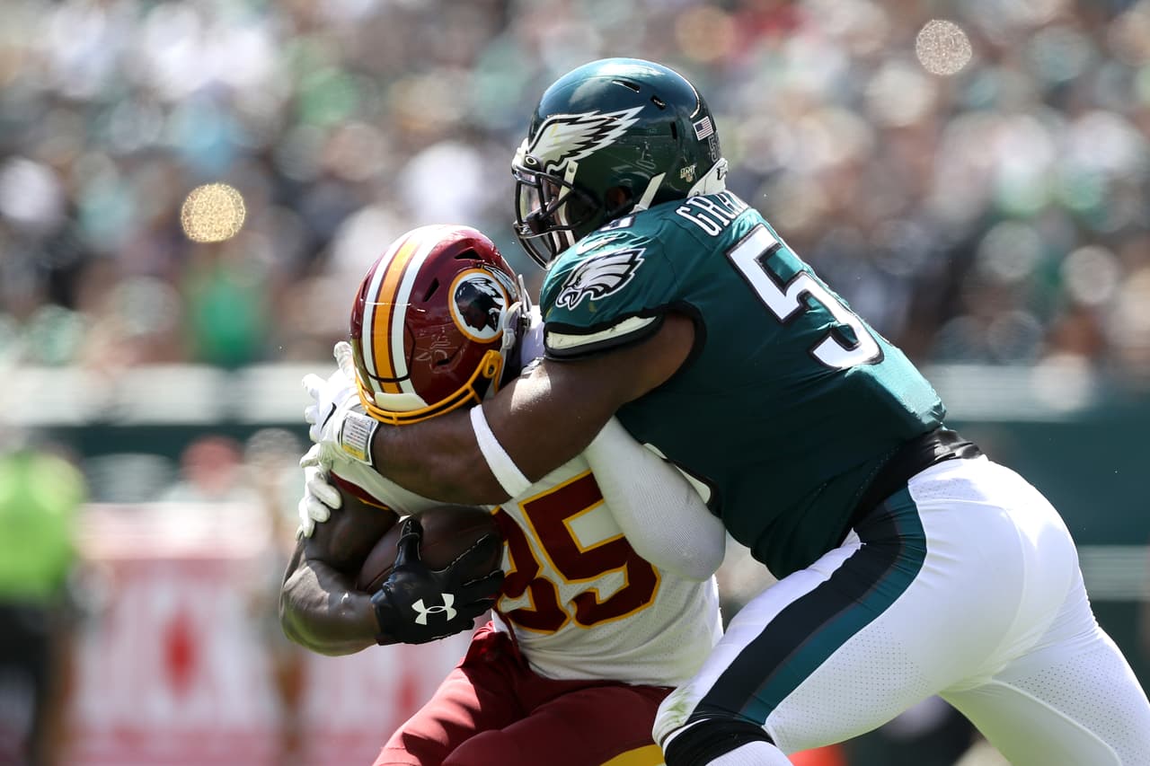 Tacleada de Brandon Graham #55