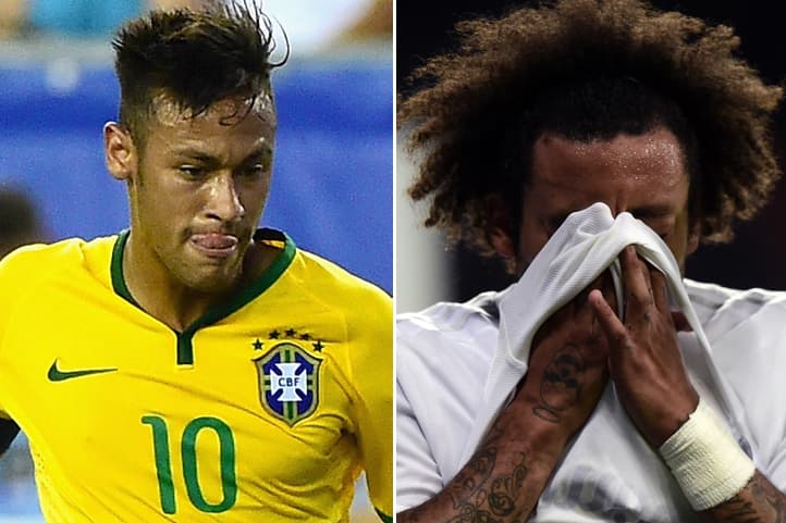 Neymar encabeza convocatoria de Brasil con la baja de Marcelo por lesión