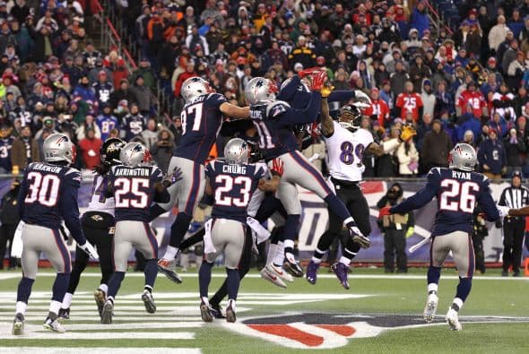 Los New England Patriots consiguieron ir por la corona de la AFC al derrotar por 35-31 a los Baltimore Ravens en la Serie Divisional.