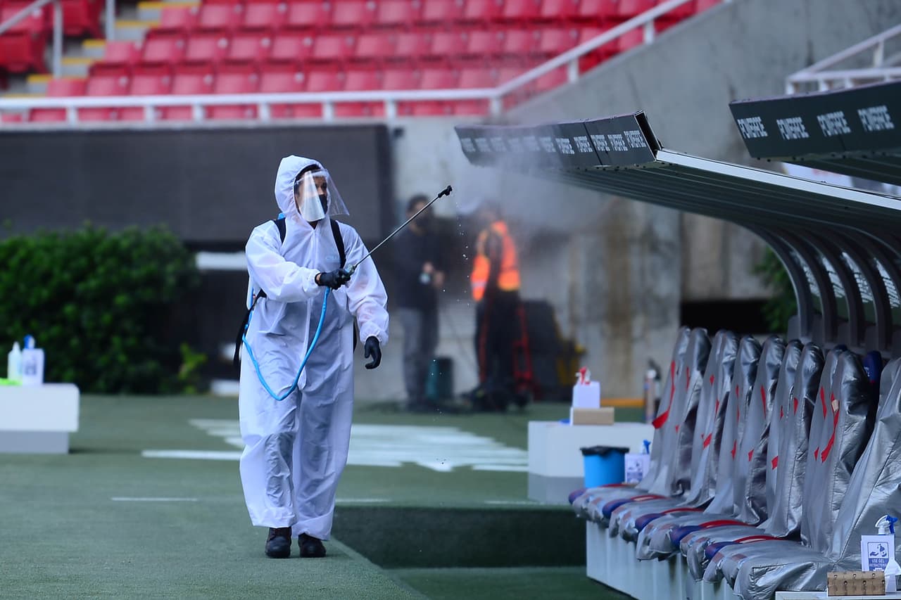 Todas las instalaciones del estadio se desinfectaron acatando los protocolos sanitarios.