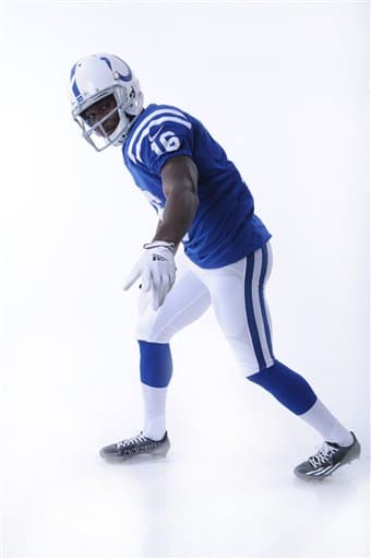 Mira las mejores tomas del WR novato de los Indianapolis Colts, Phillip Dorsett, durante su sesión de fotos y durante el campo de entrenamiento (AP-NFL).