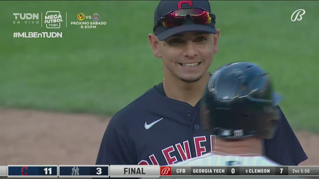 Resumen | Cleveland se mete al Bronx y apalea 11-3 a Yankees