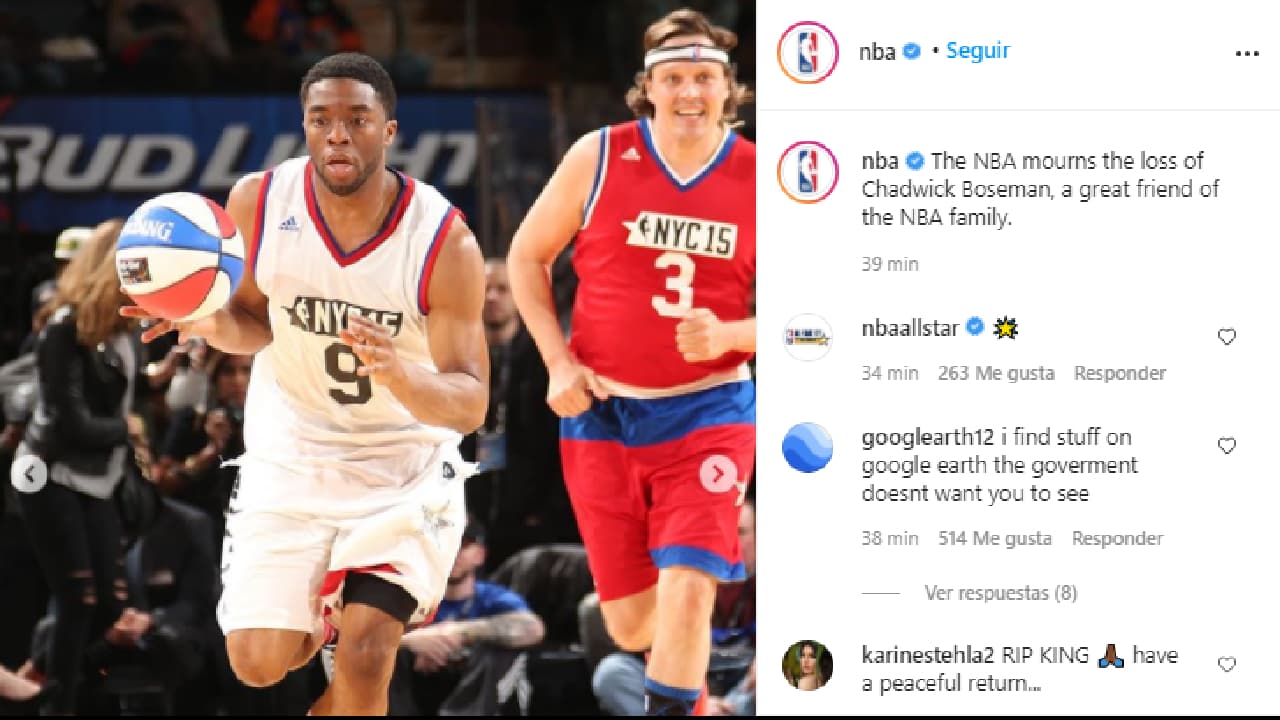 Los deportistas reaccionaron al fallecimiento del actor quien protagonizara ‘Black Panther’.