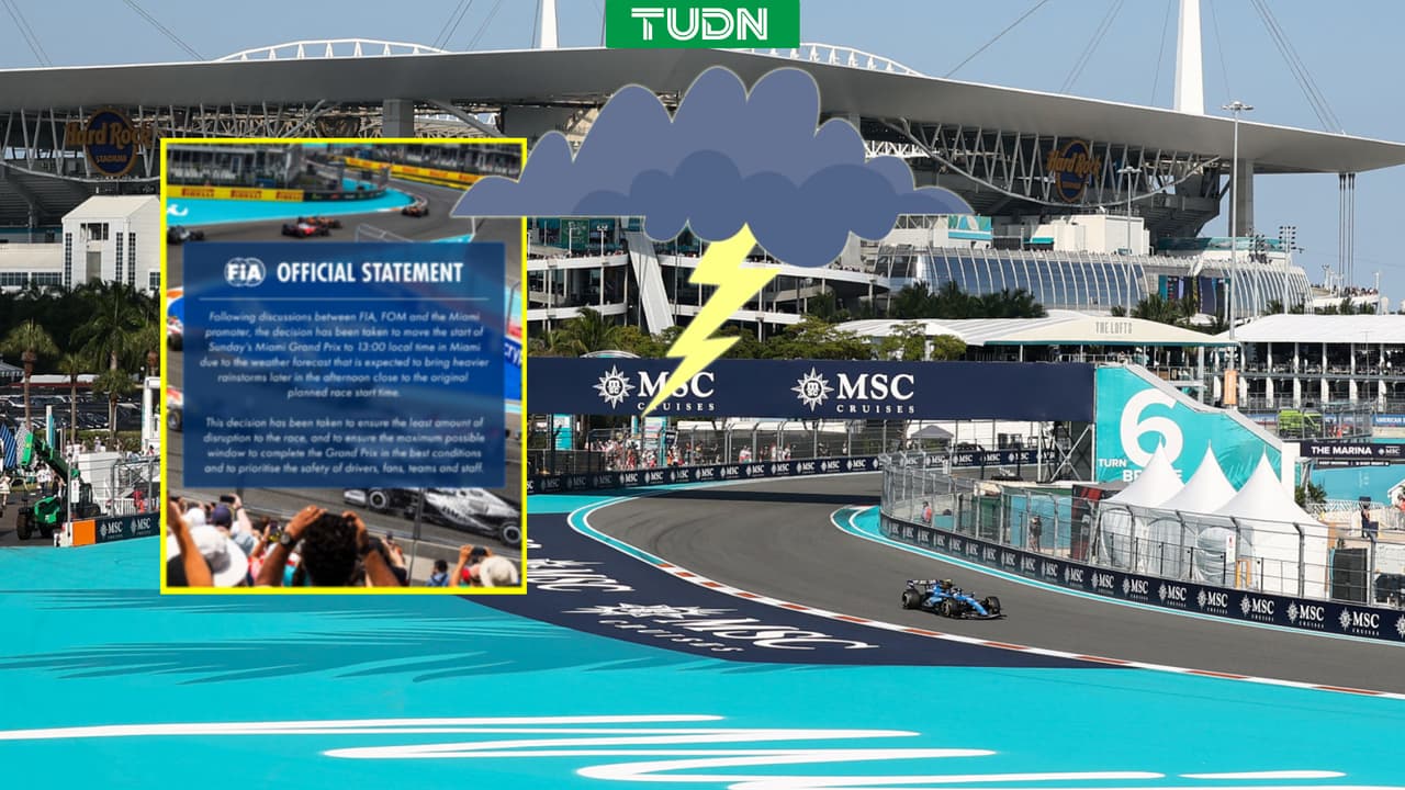 Fórmula 1 adelanta el GP de Miami por riesgo de tormenta