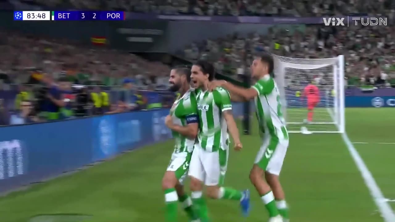 Gol Del Real Betis, Gol de Isco, Real Betis vs. Porto, 3-2