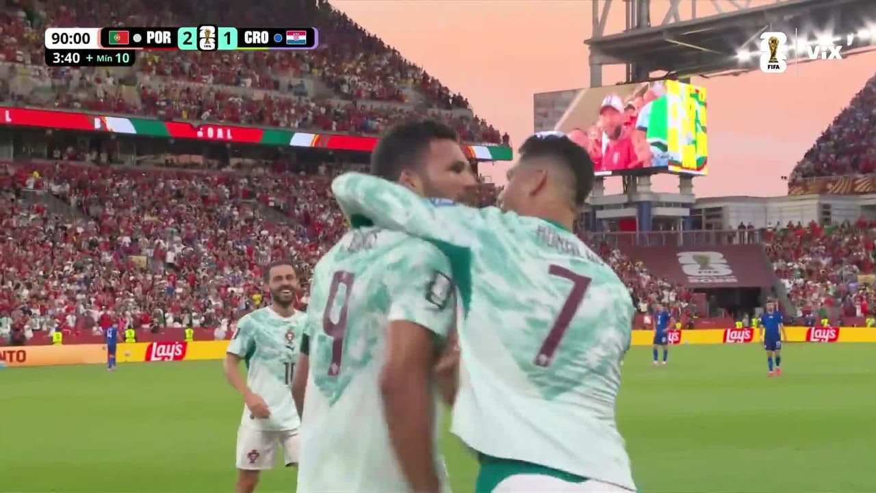 ¡VOLTERETA DE LOCURA ! Gonçalo Ramos aparece al final y adelanta a Portugal