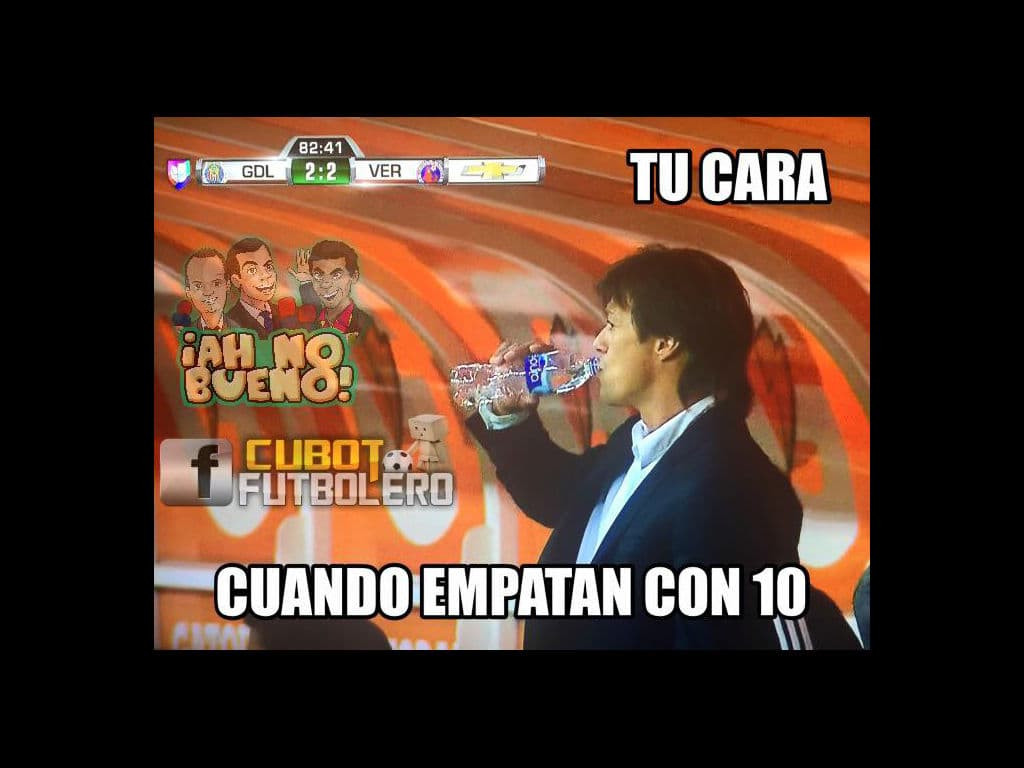Los memes del empate de Chivas vs. Veracruz