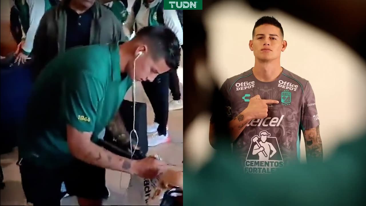 ¡Se vuelcan con James Rodríguez! Así fue la llegada de León a Guadalajara