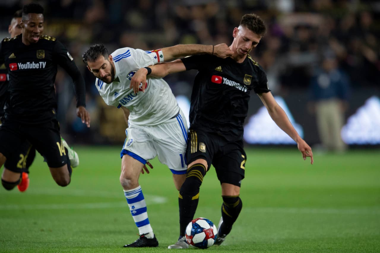 A servicio de Vela, el lateral Tristan Blackmon marcó el cuarto gol de LAFC en la goleada de 4-2 frente a Montreal Impact.