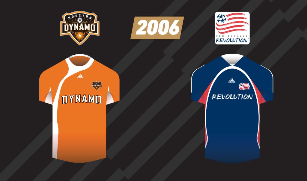 El naranja de Houston Dynamo en una final apareció por primera vez en 2006. Revolution de azul, nuevamente vio sus sueños desvanecerse.