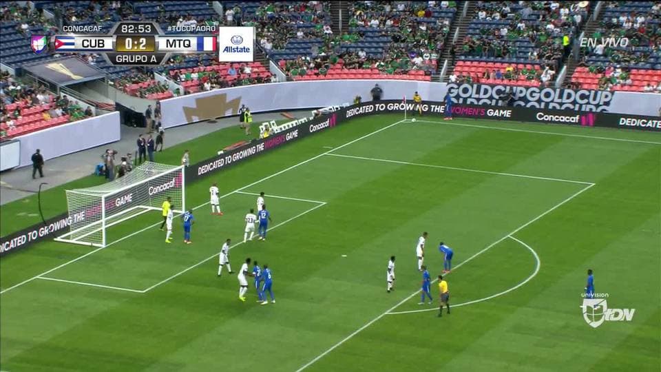 Tiro de esquina para Martinique