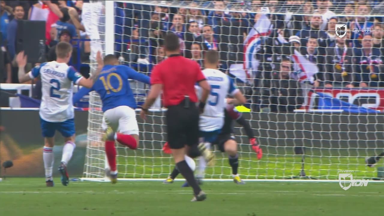 Qué jugada de Francia que acaba con gol de Mbappé