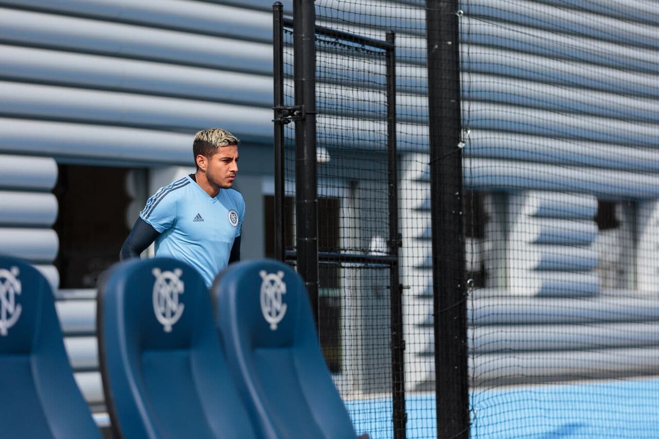 Rónald Matarrita ya es un habitual del nuevo centro de entrenamiento de New York City FC. (NYCFC)