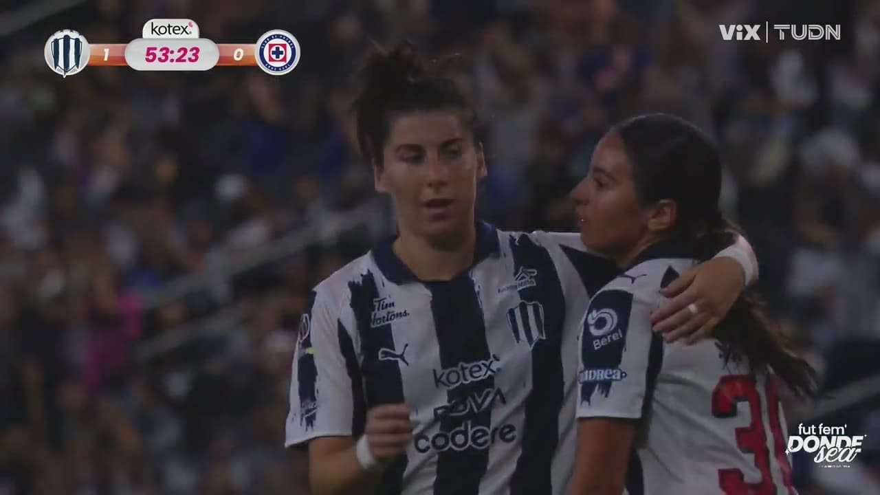 ¡Está adentro! Lucía García la manda al fondo del arco de Cruz Azul