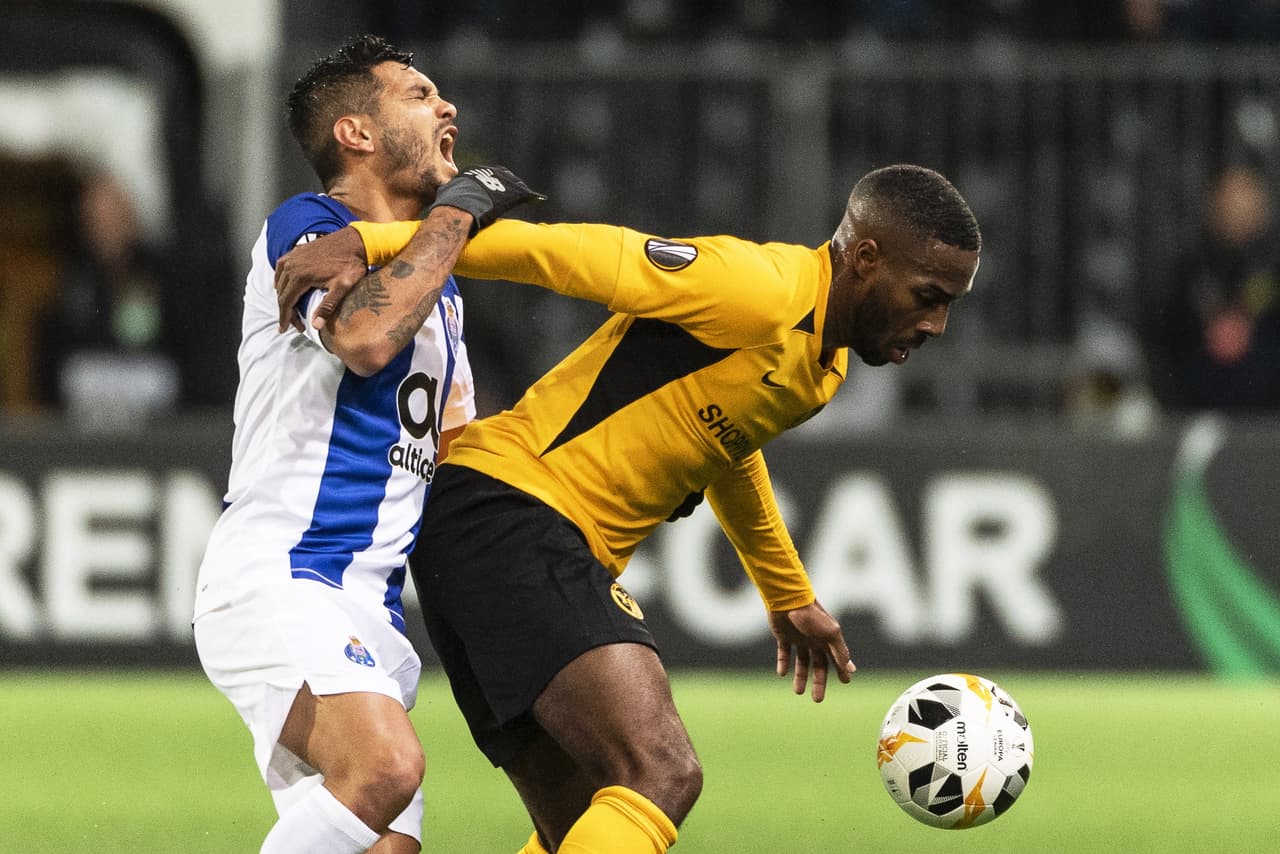 Jesús 'Tecatito' Corona disputó 84 minutos en el triunfo de los Dragones con doblete de Aboubakar en su visita ante Young Boys.