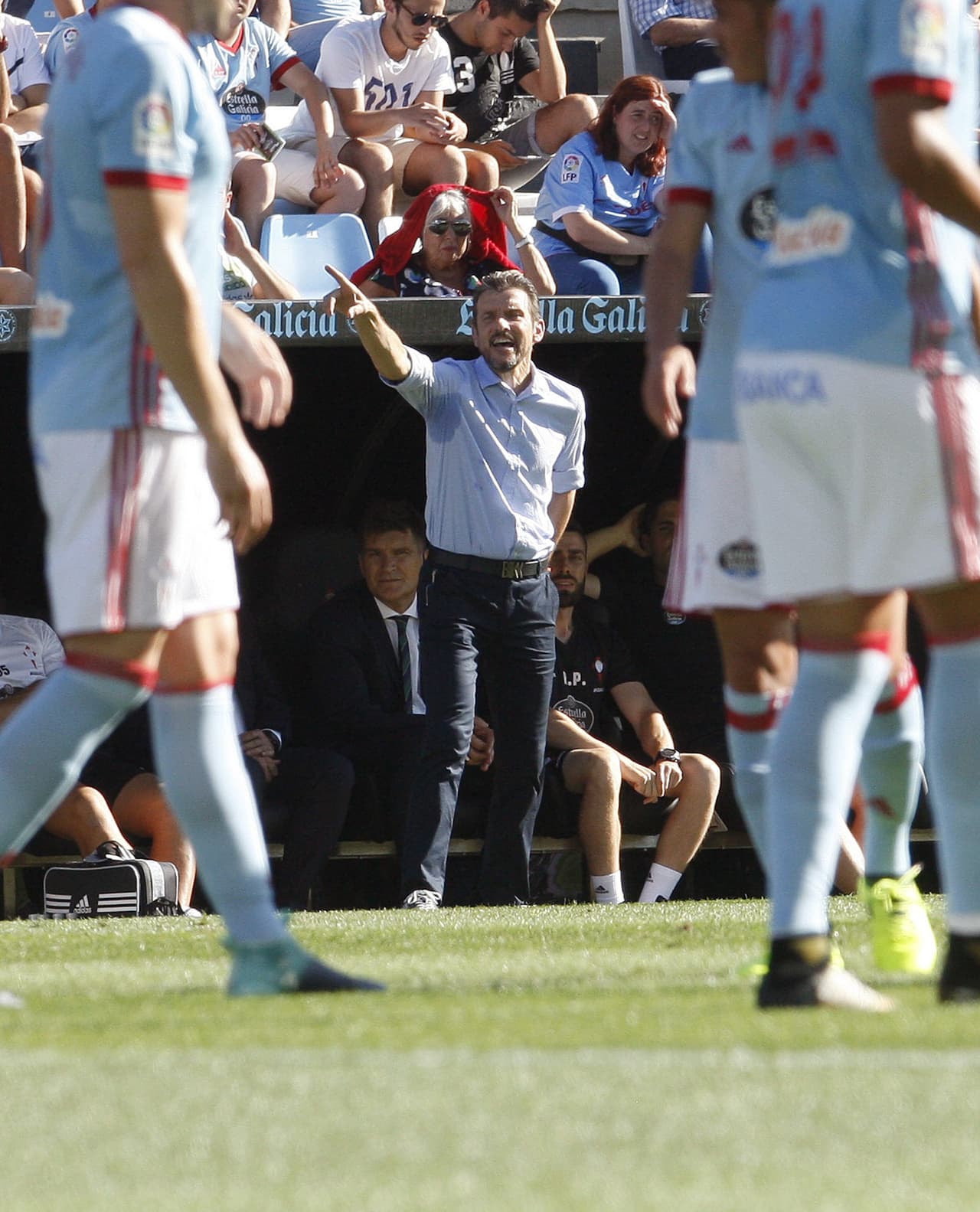 El entrenador Juan Carlos Unzué formó con: Sergio; Hugo Mallo, Cabral, Fontás, Jonny; Radoja, Wass, Jozabed, Aspas; Sisto, Maxi Gómez.