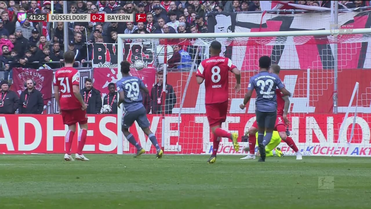 ¡Doblete de Coman! Triangulación perfecta del Bayern, mala ‘Fortuna’ para el Düsseldorf