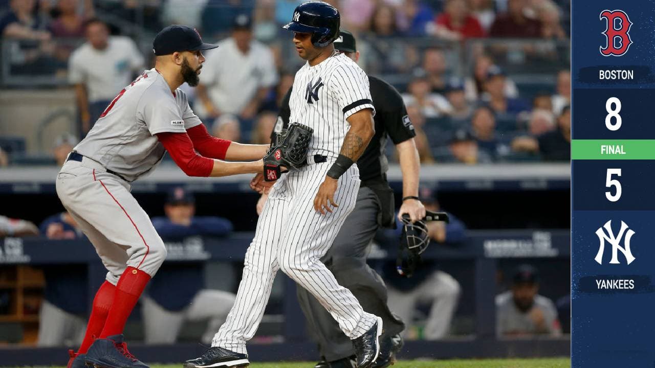 Finalmente David Price se las arregló para ganar en Yankee Stadium por primera vez en su carrera en un uniforme de los Boston Red Sox, respaldado por tempraneros jonrones de J.D. Martínez y Xander Bogaerts en un triunfo por 8-5 sobre New York este domingo por la noche.