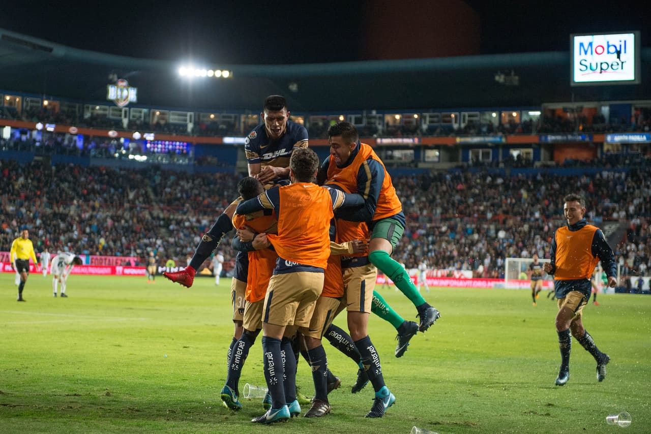 La celebración de los universitarios fue en grande. Tras el terrible torneo anterior que vivieron, iniciar con una victoria en calidad de visitantes es el arranque soñado para los Pumas.