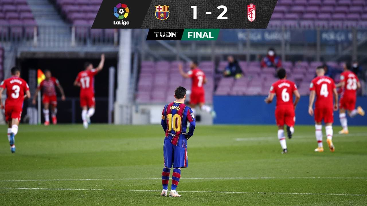 LaLiga Barcelona 1-2 Granada: Resultado, goles y resumen