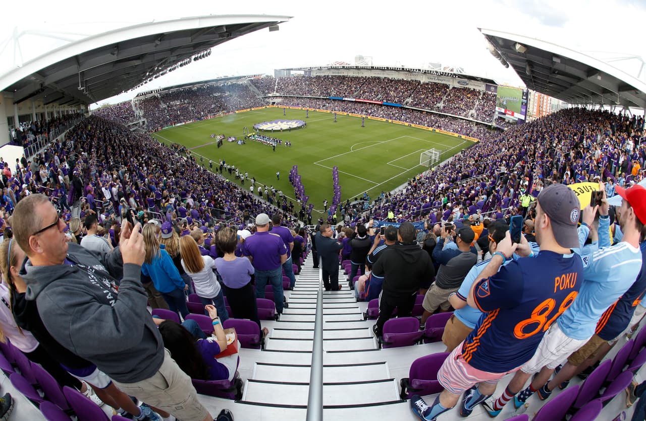 Así se ve el nuevo estadio de Orlando City SC en el downtown de la ciudad.