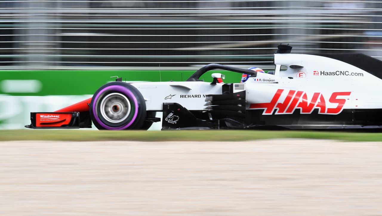 Romain Grosjean (Haas) es séptimo tras lograr un 1:23.339.