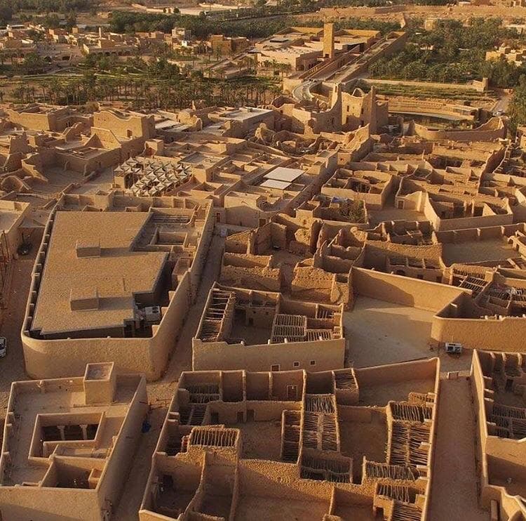 Esto es Diriyah, situado al noroeste de Riad, capital de Arabia Saudita.